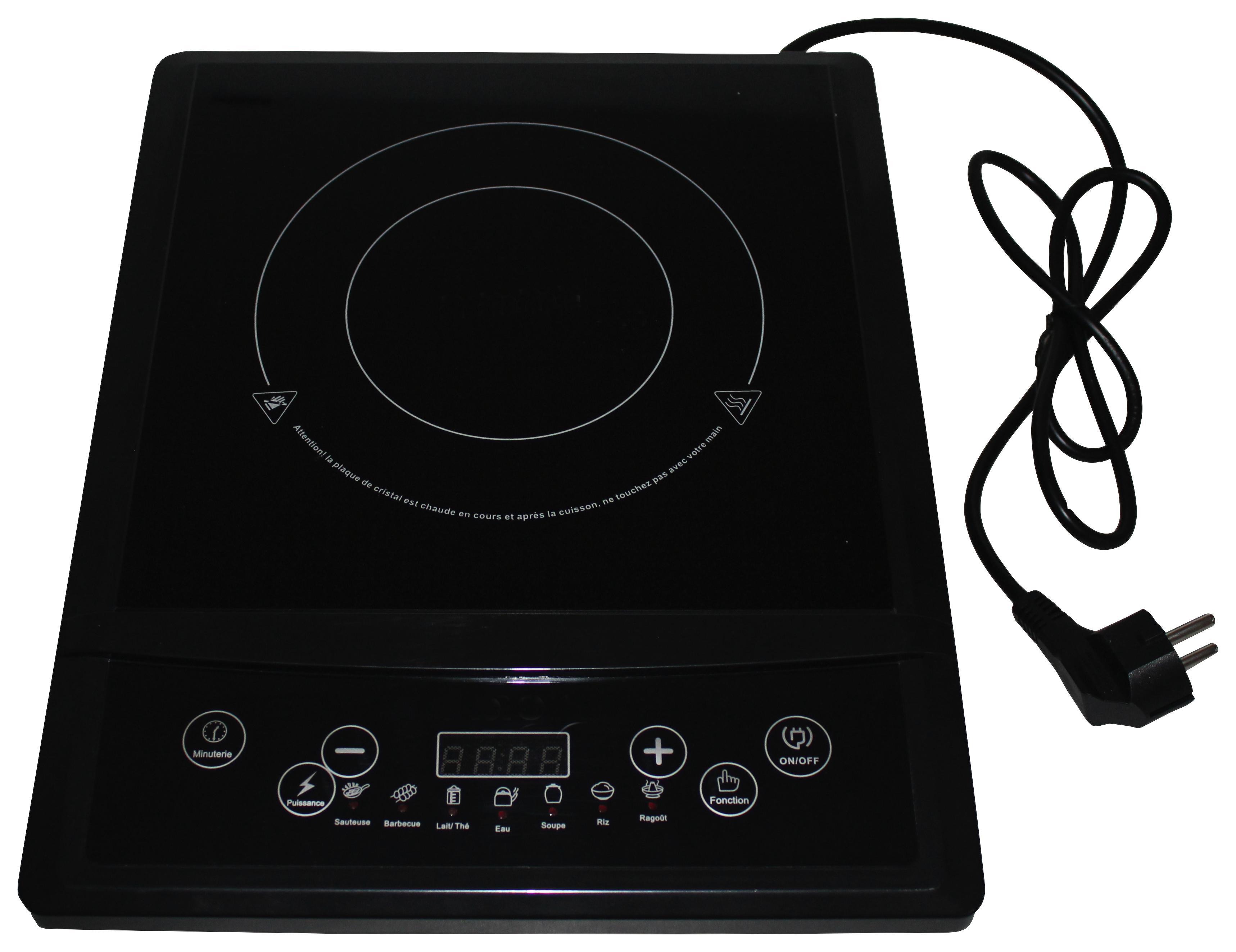 Induktionskochfeld 2000 W - Schwarz, MODERN, Glas/Kunststoff (29/37cm)