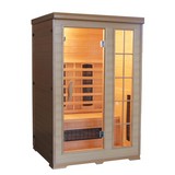 Infrarotkabine Kombi - Naturfarben, MODERN, Holz (124/190/116cm)
