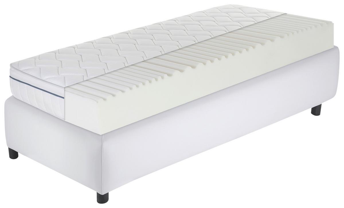Kaltschaummatratze Air Wave 90x200 cm H2+h3, H: 19 cm - Weiß, Basics, Textil (90/200cm) - MID.YOU