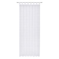 ZÁVĚS S POUTKY IDA - bílá, Konvenční, textil (135/245cm) - Based