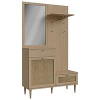 Predsieňový nábytok Calasetta, farby duba, š: 115cm - farba duba, Natur, kompozitné drevo (115,1/198/41,4cm)