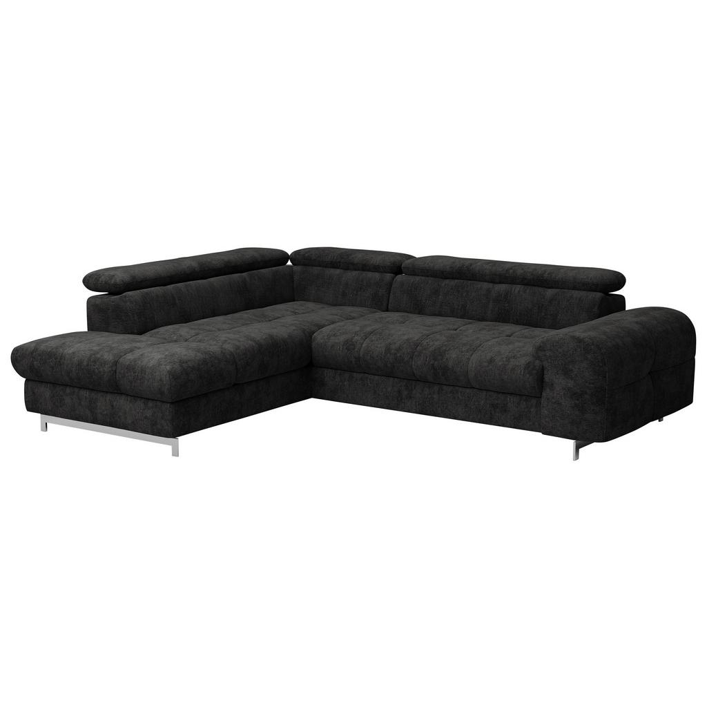 Ecksofa Mit Schlaffunktion Cloud Schwarz 206x257 Cm