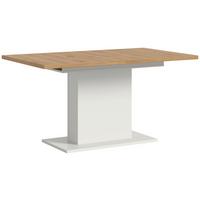 Ausziehtisch Marlon 150 Az Artisan/Weiß, B:150-190 cm - Weiß/Eiche Artisan, KONVENTIONELL, Holzwerkstoff (150-190/90/76cm)