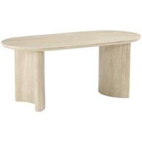 Esstisch Molde Eichefarben/Beige L: 180 cm - Eichefarben/Beige, MODERN, Holzwerkstoff/Stein (180/90/76cm) - P & B