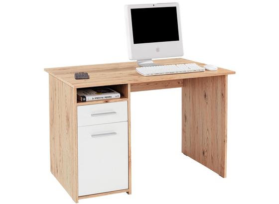 Schreibtisch Palermo - Eichefarben/Weiß, MODERN, Holzwerkstoff (110/74/60cm) Schreibtisch Palermo - Eichefarben/Weiß, MODERN, Holzwerkstoff (110/74/60cm)