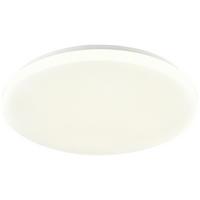 LED stropné svietidlo Woter, Ø: 39cm, 18,5 Watt IP54 - biela, Konventionell, kov/plast (39/6,5cm) - Mömax