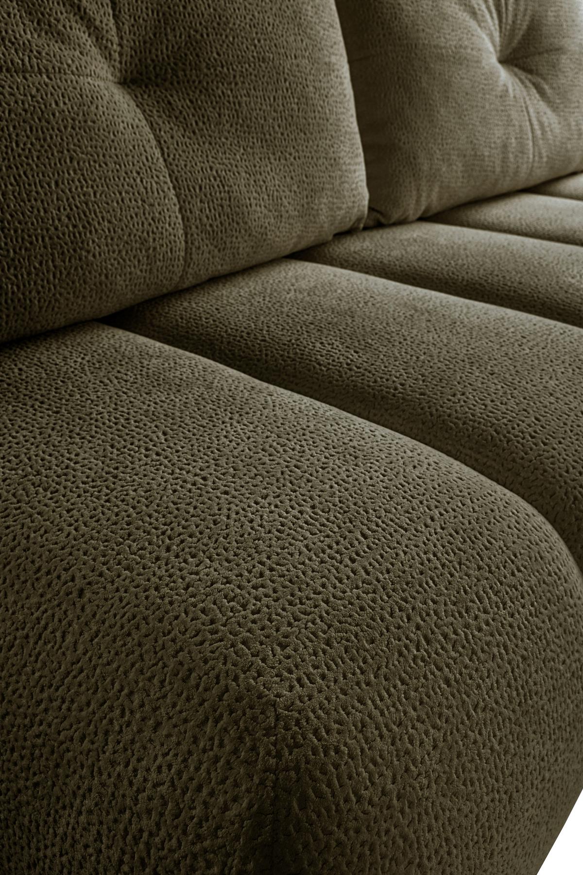 Schlafsofa Milo, Olivgrün B: 209 Cm - Creme/Schwarz, Design, Holz/Holzwerkstoff (209/100/103cm) - MID.YOU