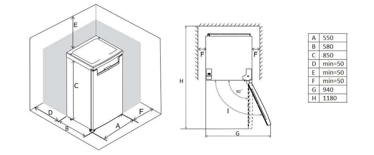 Kühl-gefrier-kombination Skmfdfddid -Top- - Schwarz, Basics, Glas/Kunststoff (68,6/178/70,3cm) - Mican