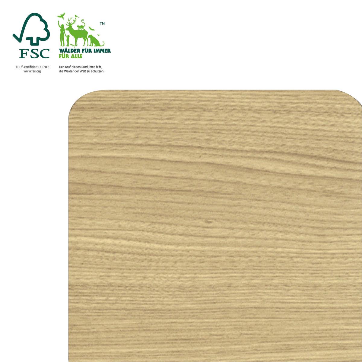 Akustikpaneel Sonido Quadrum - Hellbraun/Eichefarben, Basics, Holzwerkstoff/Kunststoff (60/58.5/1.8cm) - Novel