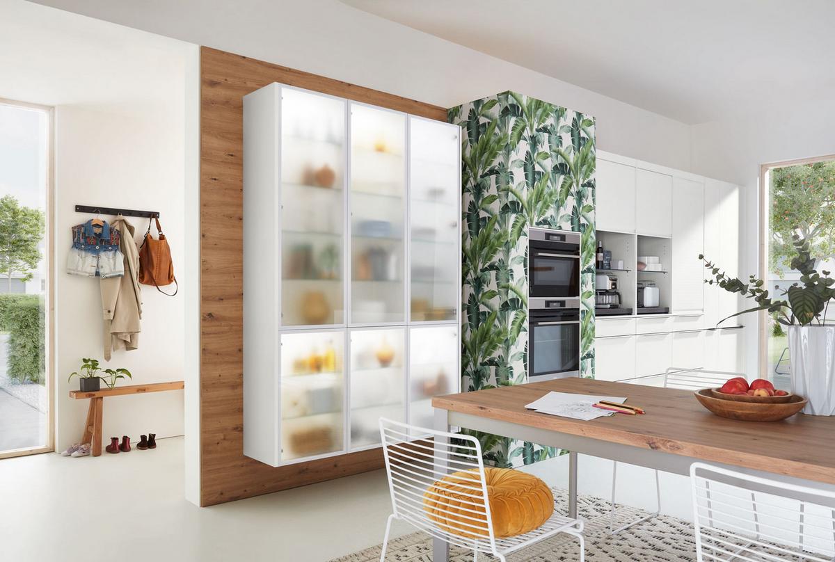 Einbauküche Eastbourne Frei Planbar Modernes Design - Schwarz/Weiß, MODERN, Holzwerkstoff - Vertico