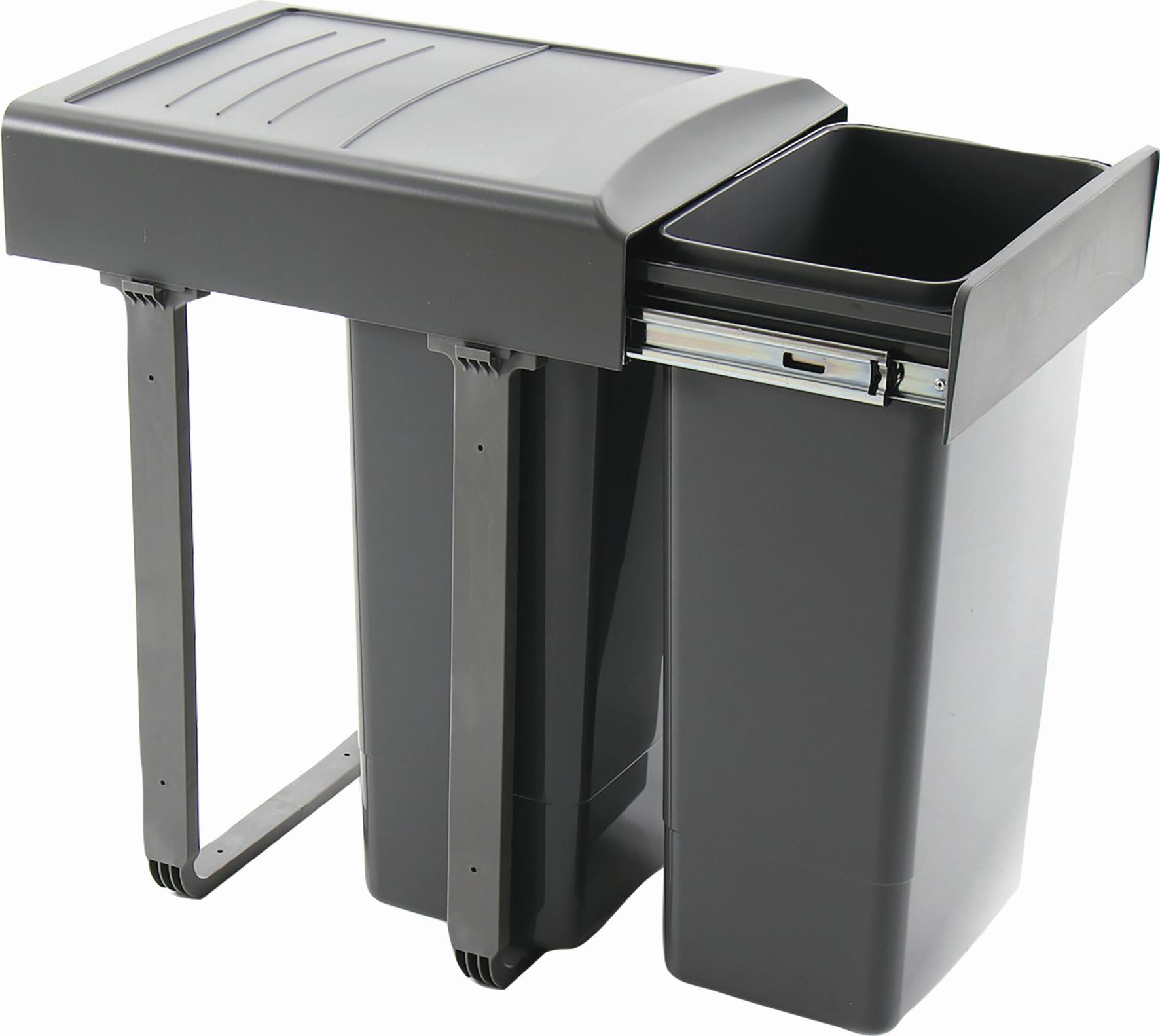 Abfallsammler Ekotech - Grau, Basics, Kunststoff (36/58/48cm)