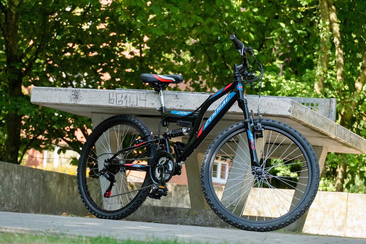 Kinderfahrrad 24 Zoll Mtb Fully Zodiac 665k 18 Gänge - Rot/Schwarz, Basics, Metall (124 /64/18 cm) - KS Cycling