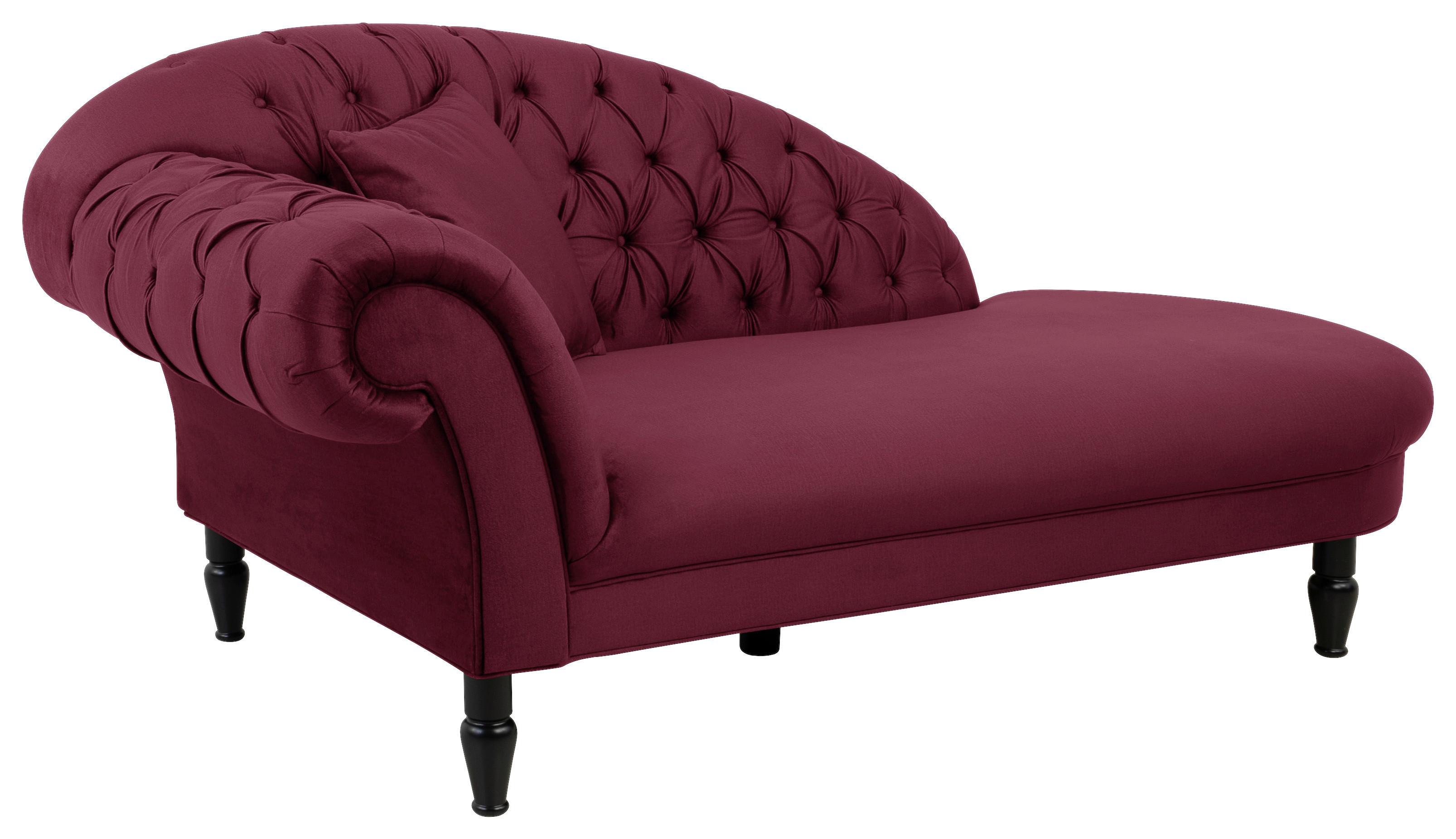 Récamiere Cupido - Rot/Schwarz, Design, Textil (216/91/103cm) - MID.YOU