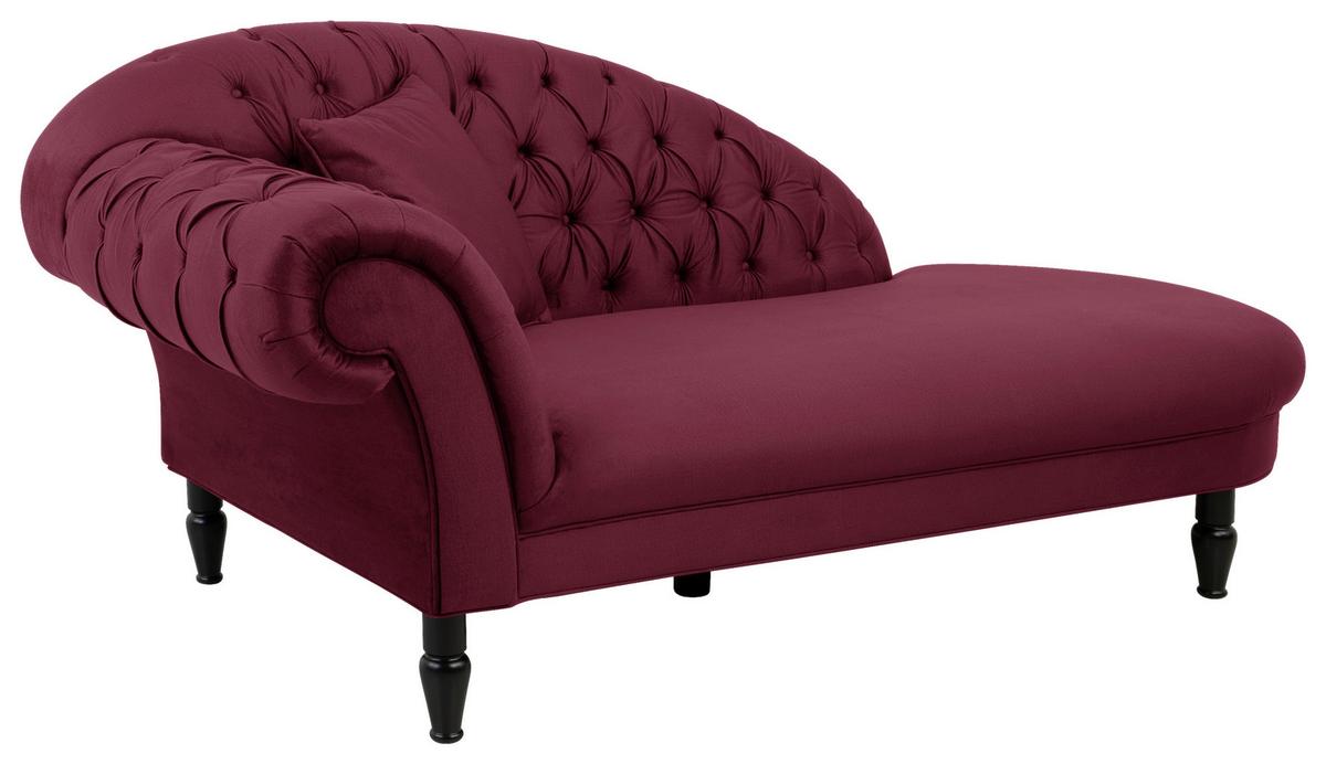 Récamiere Cupido - Rot/Schwarz, Design, Textil (216/91/103cm) - MID.YOU