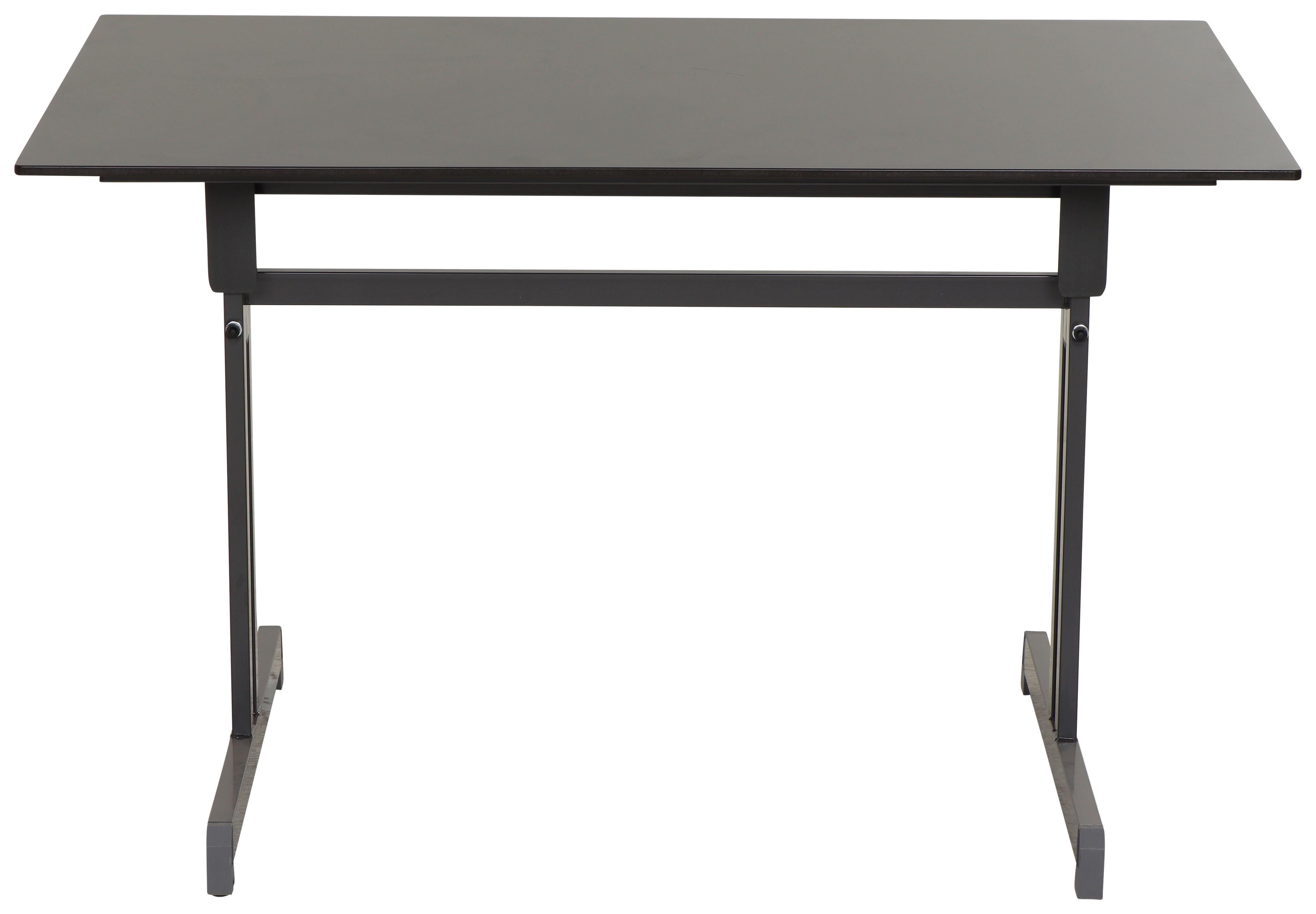 Gartentisch Klappbar Stahl L: 120cm - Anthrazit, MODERN, Holzwerkstoff/Metall (120/80/71cm) - Gardenson