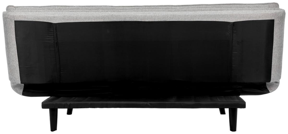 Rozkládací pohovka SUN, šedá, sklopná, max. 360 kg - šedá/černá, Moderní, dřevo/textil (190/83/93cm) - Mömax