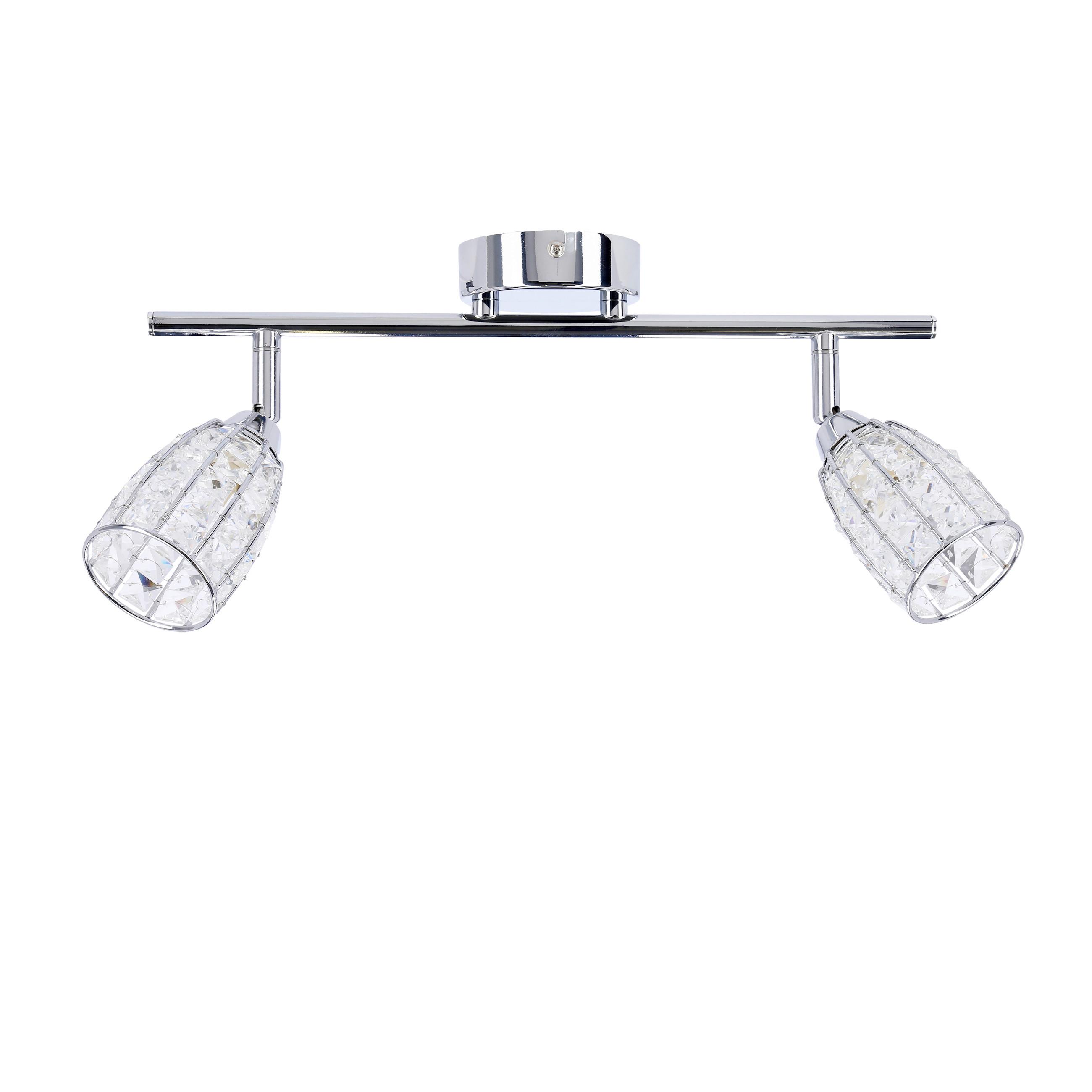 Deckenleuchte 92-13392 Shiba - Chromfarben/Transparent, KONVENTIONELL, Glas/Metall (43/8.5/17cm)