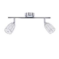 Deckenleuchte 92-13392 Shiba - Chromfarben/Transparent, KONVENTIONELL, Glas/Metall (43/8.5/17cm)