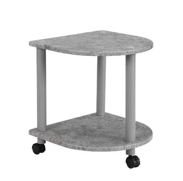 Príručný Stolík Felix Ot-7597-02 - sivá, Moderný, kov/kompozitné drevo (40/45/40cm)