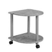 Beistelltisch mit Rollen Felix Grau - Grau, MODERN, Holzwerkstoff/Kunststoff (40/45/40cm)