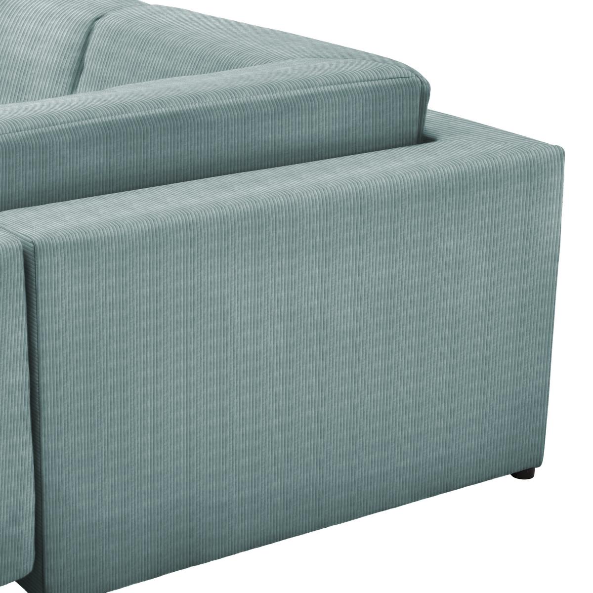 Wohnlandschaft Vouge Mintgrün U: 283x371x208 cm - Buchefarben/Schwarz, KONVENTIONELL, Textil (283/371/208cm) - Livetastic