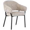 Armlehnstuhl Nova Mikrofaser Beige, B: 60 cm - Beige/Schwarz, KONVENTIONELL, Holz/Textil (60/80/62cm) - MID.YOU