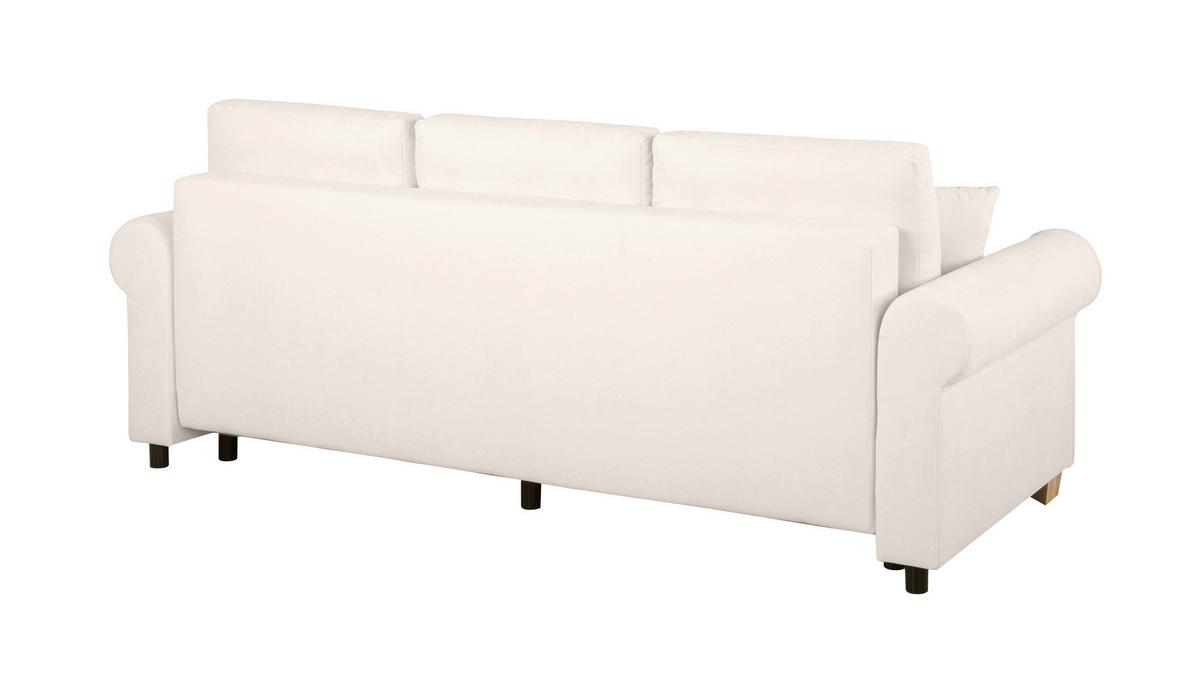 Schlafsofa Arles, Creme 02 B: 240 Cm - Buchefarben/Creme, Design, Textil (240/94/98cm) - MID.YOU