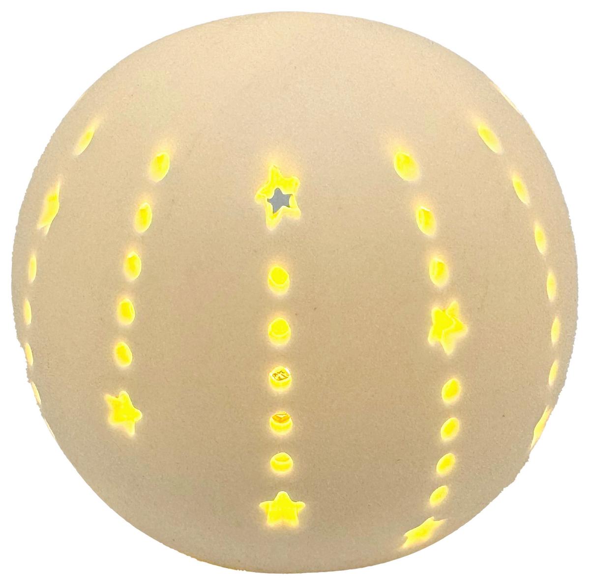 Dekoračná guľa JESSIE - biela, Konventionell, keramika (8,5cm) - Mömax