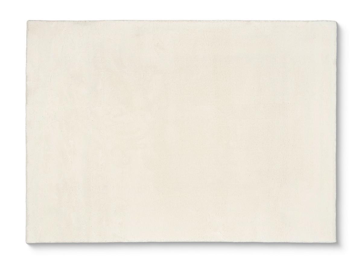 Fellteppich Melisander Cremefarben 100x150 cm - Creme, Basics, Textil (100/150cm) - Luca Bessoni