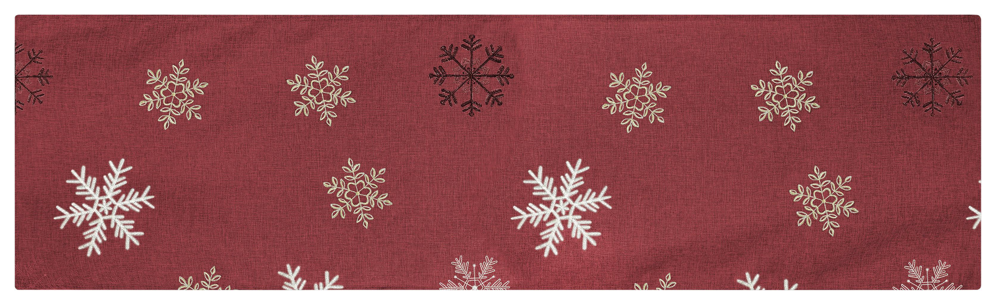 Tischläufer Noelle - Rot, ROMANTIK / LANDHAUS, Textil (40/140cm) - James Wood