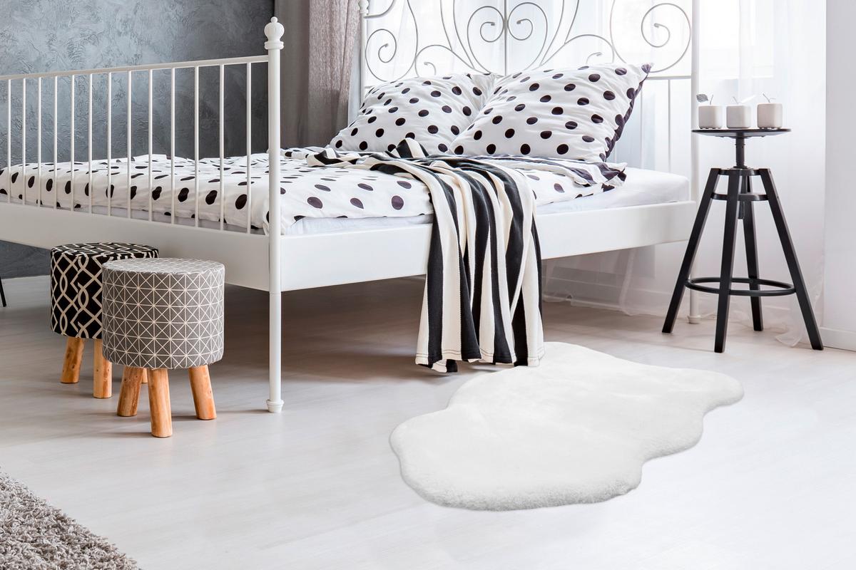 Kunstfell Rabbit Weiß 60x90 cm Textil - Weiß, Trend, Textil (60/90cm) - Kayoom