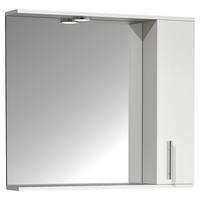 Spiegelschrank Lisalo Xl 1-Türig Bxhxt: 75x71x14 Cm - Weiß, MODERN, Glas/Holzwerkstoff (75/71/14cm) - MID.YOU