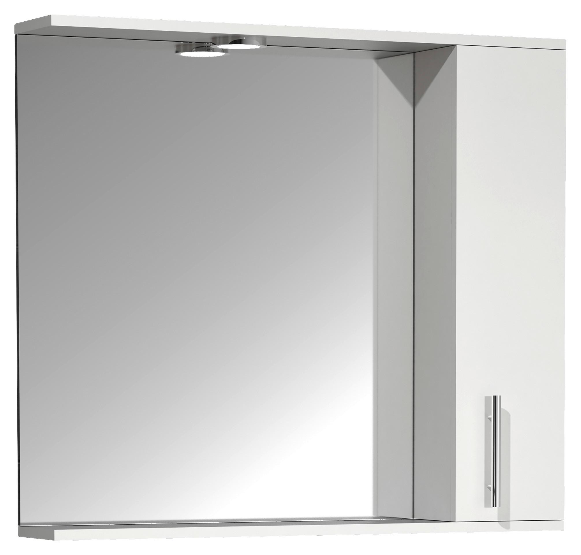 Spiegelschrank Lisalo XL 1-Türig BxHxT: 75x71x14 cm