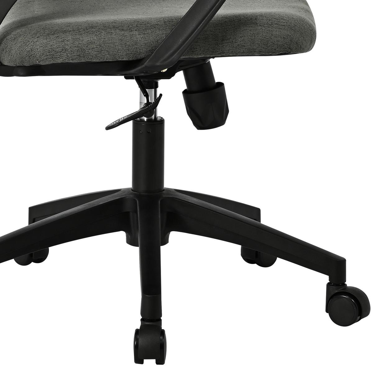 Drehstuhl Billy 2 Grau/schwarz B: 67 Cm - Schwarz/Grau, MODERN, Kunststoff/Textil (67/121/66cm)