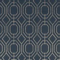 Vliestapete Luxus-Geo, Navy Blau - Dunkelblau, Basics, Papier/Kunststoff (52/1000cm)