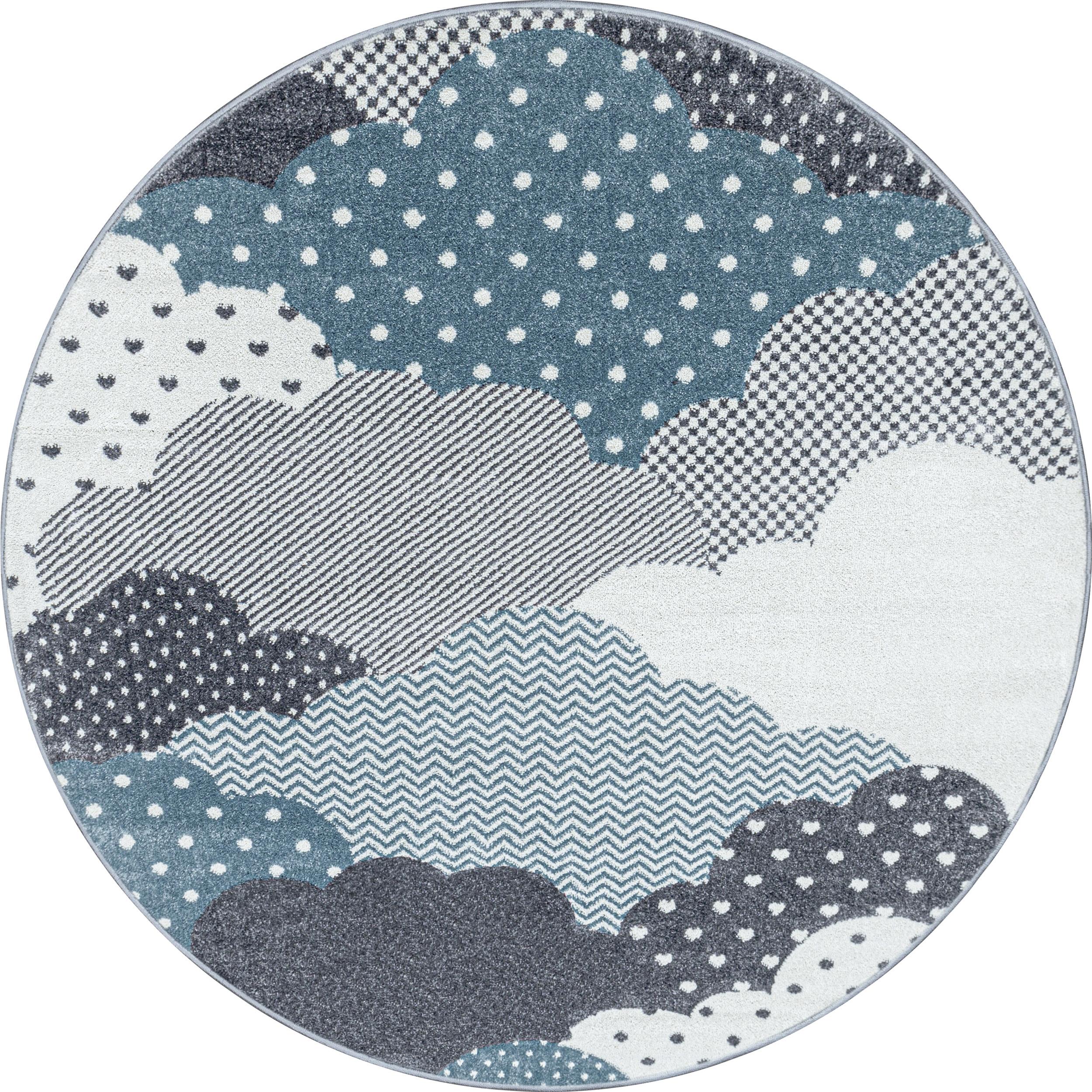 Dětský Koberec Oblaka 160cm - modrá, Trend, textil (160cm) - Ben'n'jen