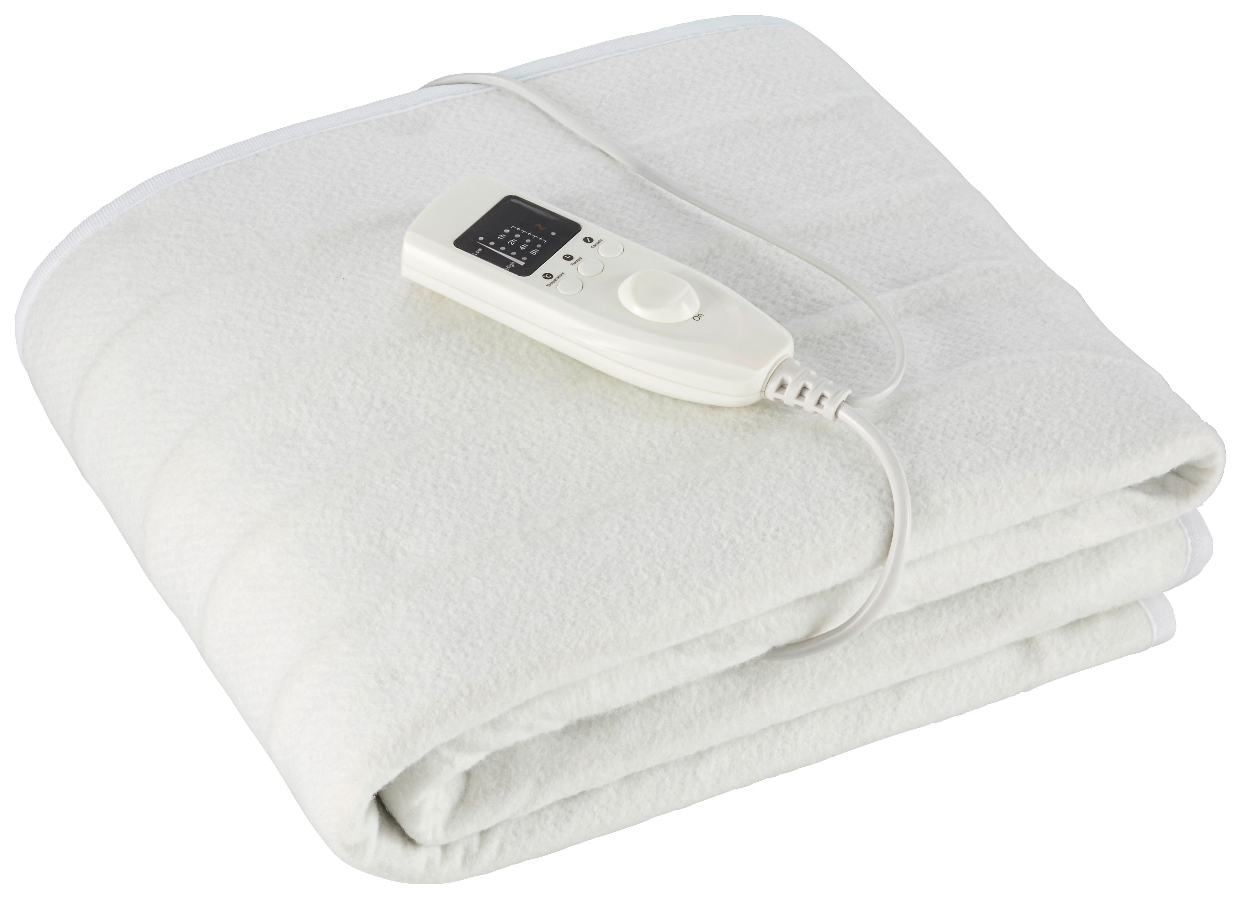 Elektromos Ágymelegítő Takaró Birgit - fehér, textil (150/80cm)