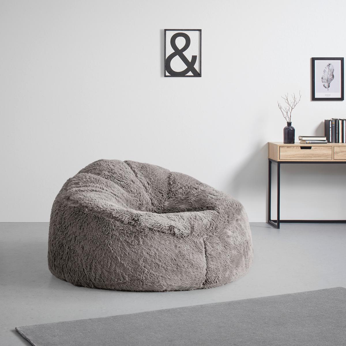 Sedací vak COLORADO, sivý plyš, 700L - sivá, Modern, textil (125/70/125cm) - Mömax