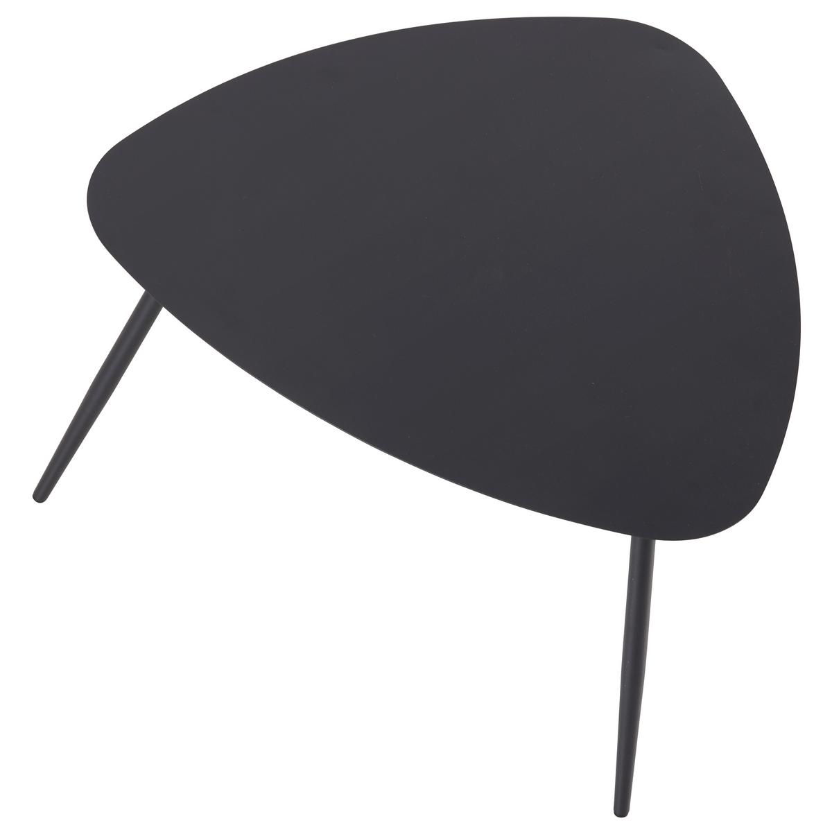 KONFERENČNÍ STOLEK FINE ČERNÁ - černá/tmavě šedá, Moderní, kov (56/35,5/57,5cm) - Mömax