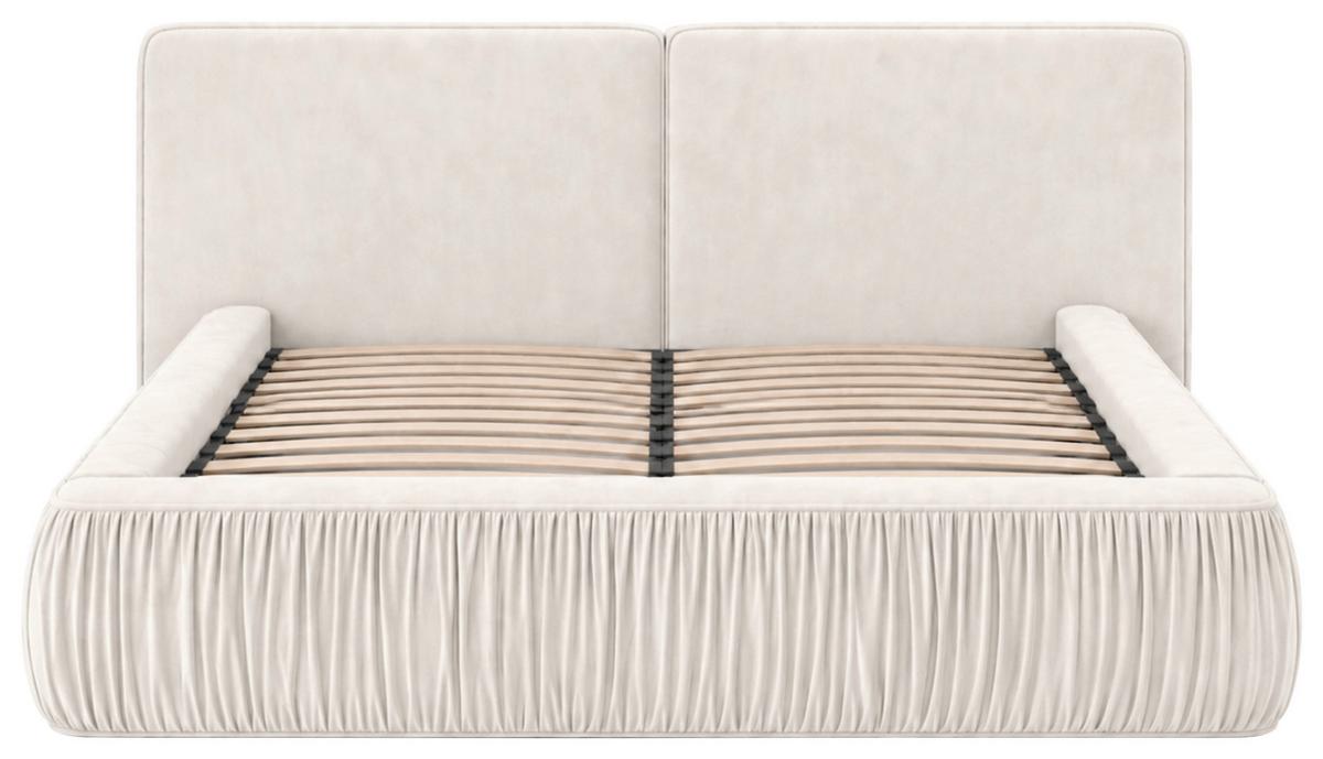 POLSTERBETT Vanessa Creme 160x200cm - Creme/Schwarz, MODERN, Holz/Metall (160/200cm) - MID.YOU