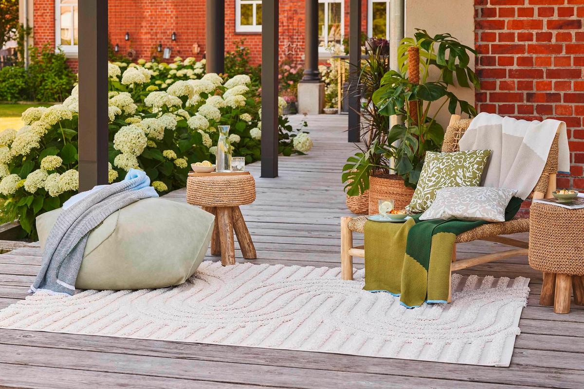 Outdoorteppich, 200x290 cm Miles - Creme, KONVENTIONELL, Textil (200/290cm) - Esprit