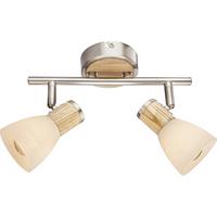 Strahler 54352-2 - Natur, Glas/Naturmaterialien (15,5/25,5cm) - Globo