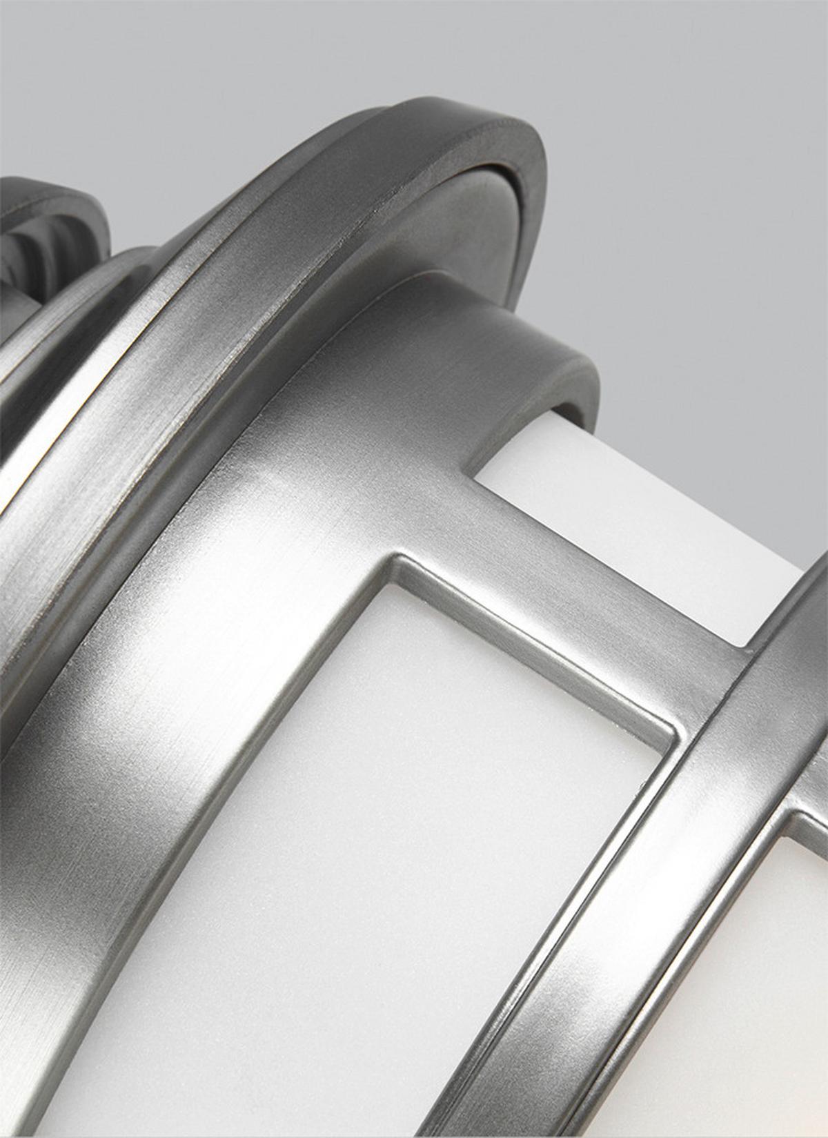 Außenwandleuchte Fe-Newport-S-Pbs - Edelstahlfarben, KONVENTIONELL, Glas (15,9/19,3/22,9cm) - Elstead Lighting