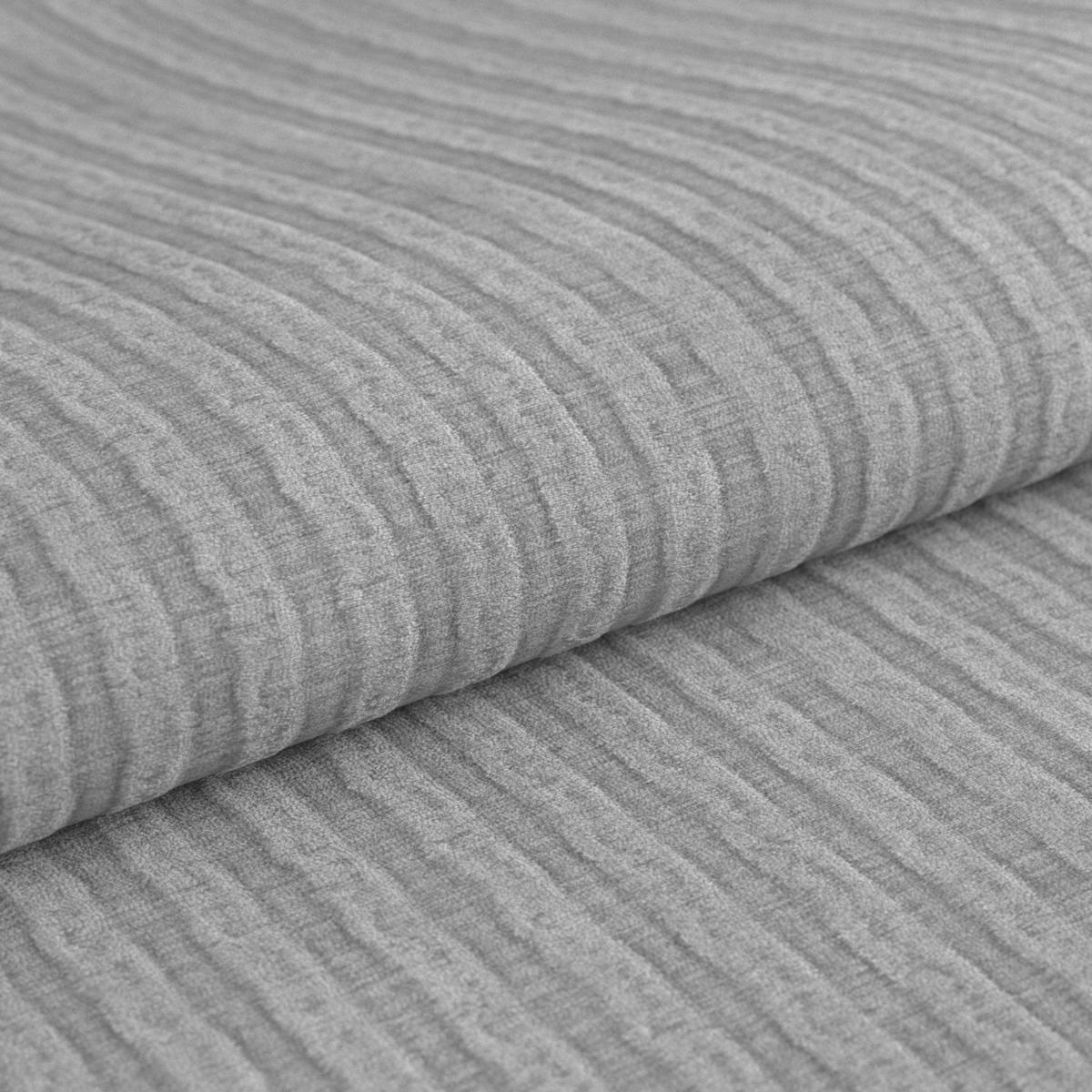 Hocker Gemini Grau, B: 108 Cm - Chromfarben/Hellgrau, KONVENTIONELL, Textil (108/46/108cm)