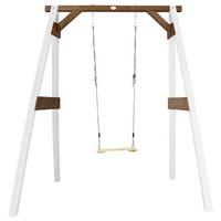 Schaukel A030.136.02 - Braun/Weiß, KONVENTIONELL, Holz (181/207/160cm) - Ambia Garden