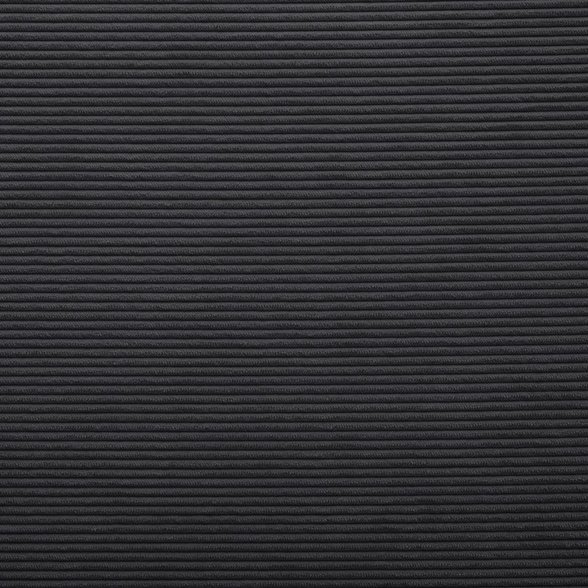 Ecksofa mit Schlaffunktion Mira Dunkelgrau Cord - Dunkelgrau/Schwarz, Basics, Textil (248/76/140cm) - Livetastic
