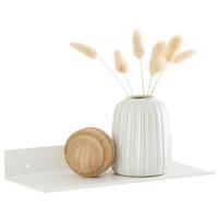 Wandboard Aluminia 130 Weiß B: 30 cm - Weiß, Trend, Metall (30/4,5/13cm)