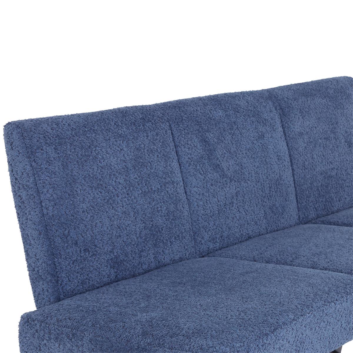 Sitzbank Tampa - Schwarz/Dunkelblau, MODERN, Textil/Metall (166/82/61cm) - MID.YOU