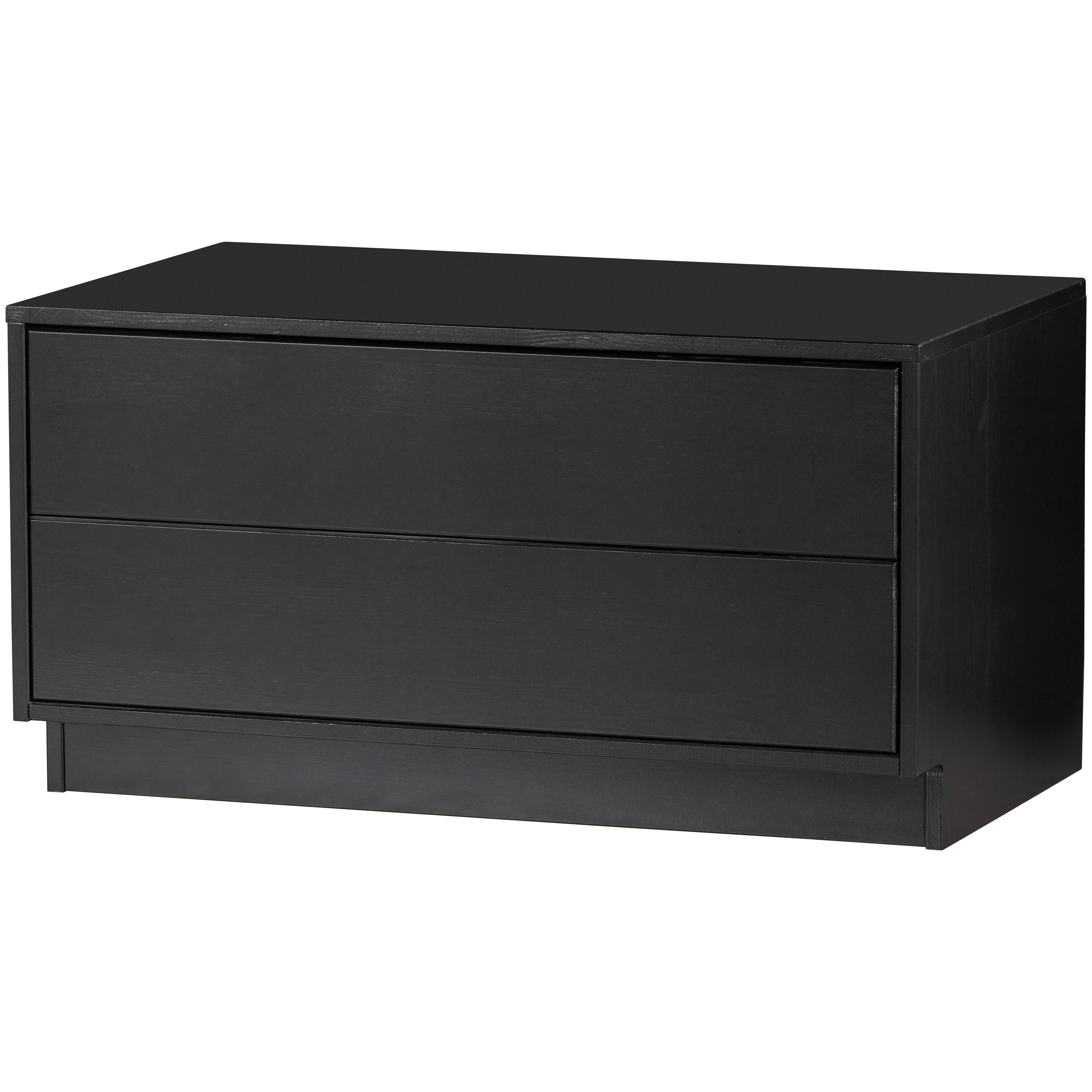 Lowboard Finca Schwarz B: 75cm - Schwarz, Design, Holz (75/40/40cm) - Livetastic