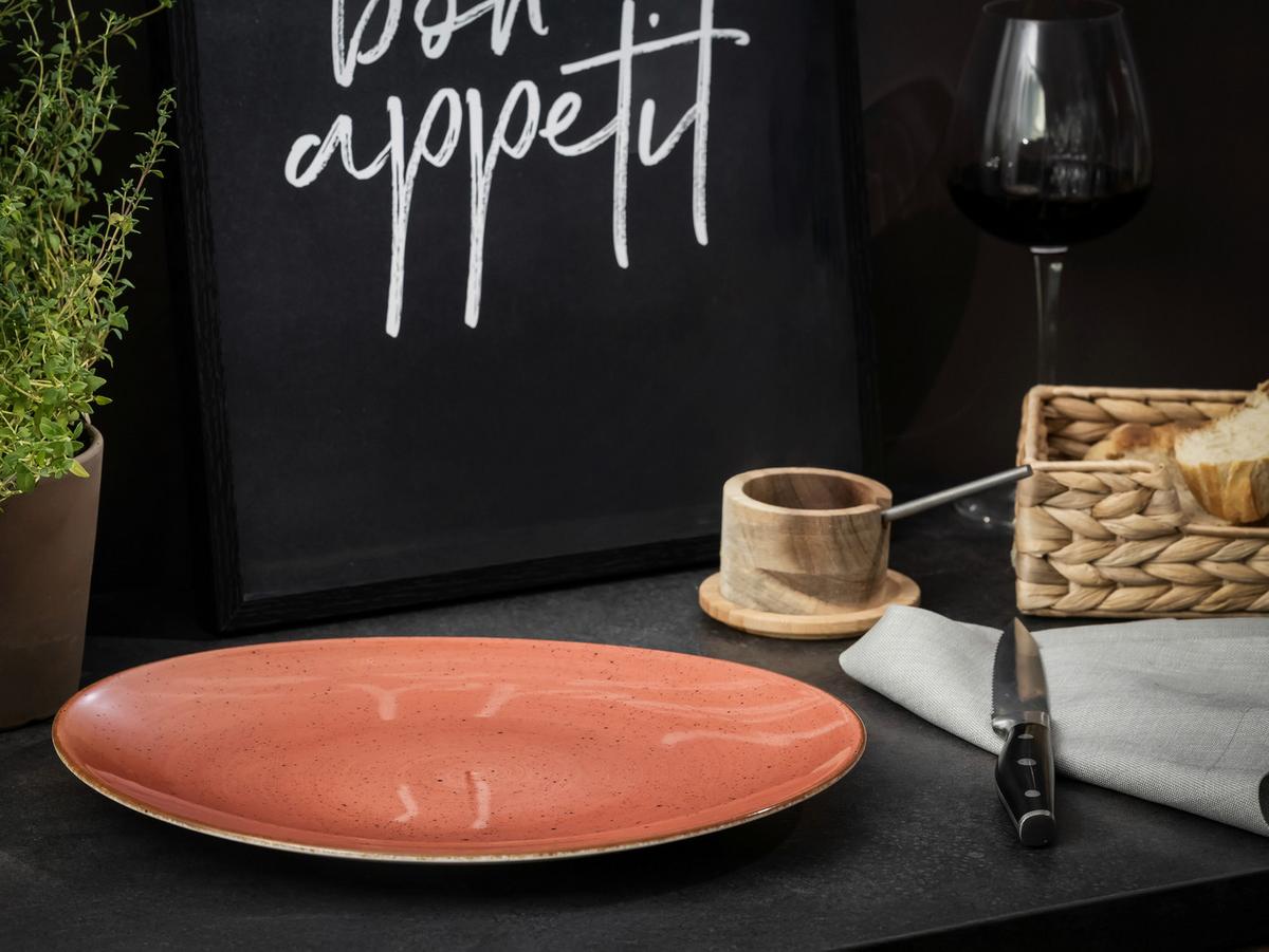 Steaktellerset Keramik, Rostfarben - Rostfarben, Basics, Keramik - Creatable